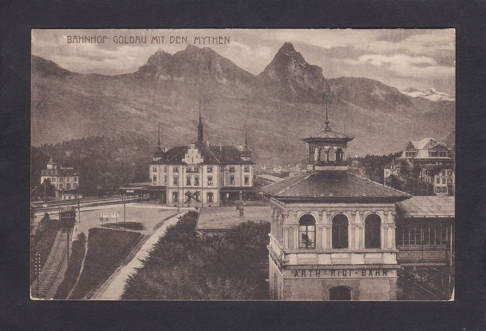 GOLDAU Bahnhof 1913 Arth Rigi Bahn Kaufen Auf Ricardo