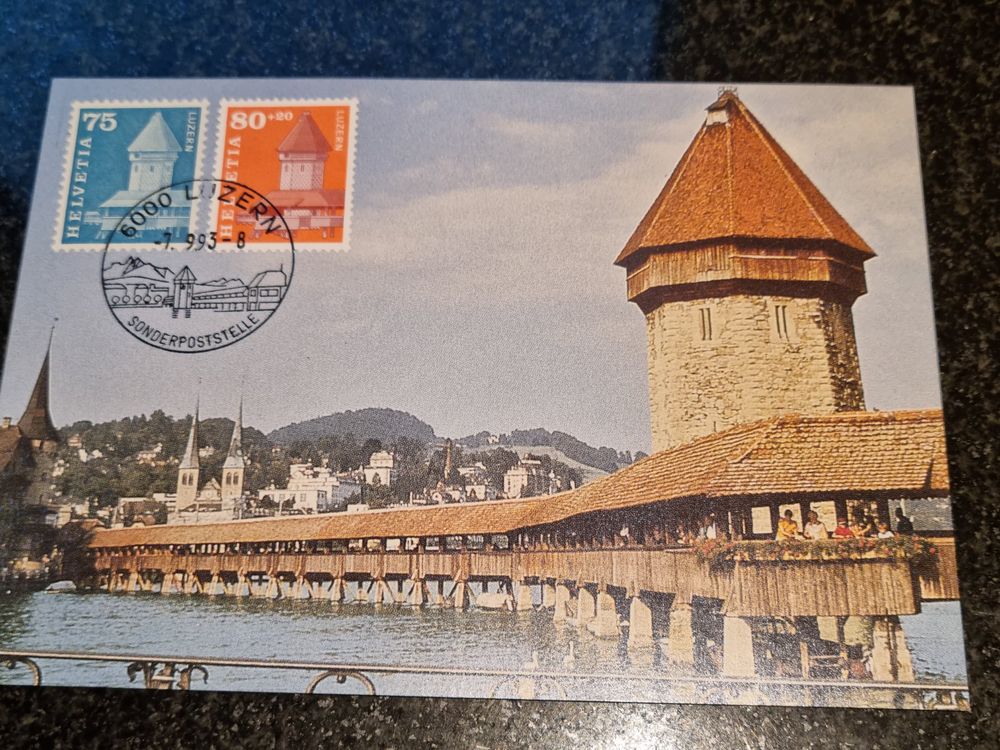 1993 FDC Maximumkarte Combo Kapellbrücke Kaufen auf Ricardo