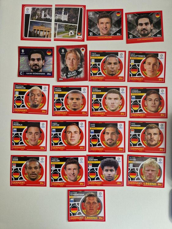 Topps UEFA Euro 2024 Sammelbilder GER Total 21 Bilder Kaufen Auf