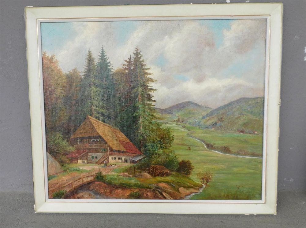 Rausverkauf Gem Lde Oelbild Signiert Landschaftsbild Kaufen Auf Ricardo