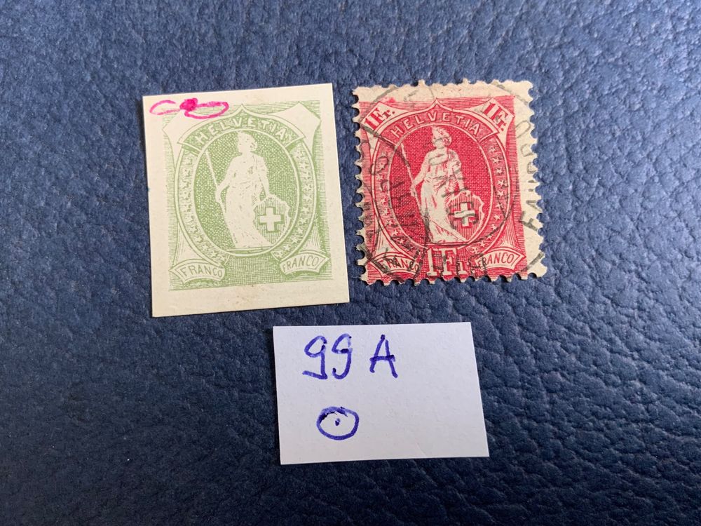 Briefmarken Schweiz Stehende Helvetia 99A O Kaufen Auf Ricardo