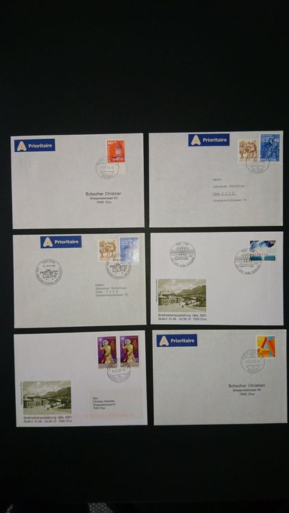 Sonderbriefmarken Sonderstempel Briefe Schweiz Kaufen Auf Ricardo