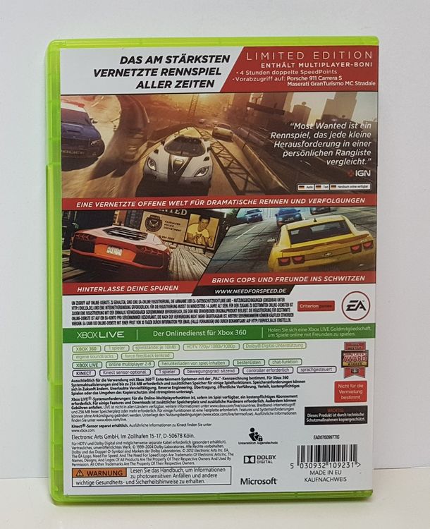 Need For Speed Most Wanted Xb Kaufen Auf Ricardo