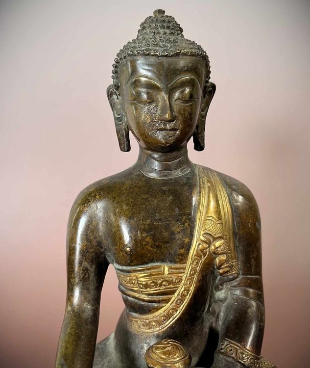 Tibet Buddha Figur Bronze Skulptur Vergoldet Kupferbronze Kaufen