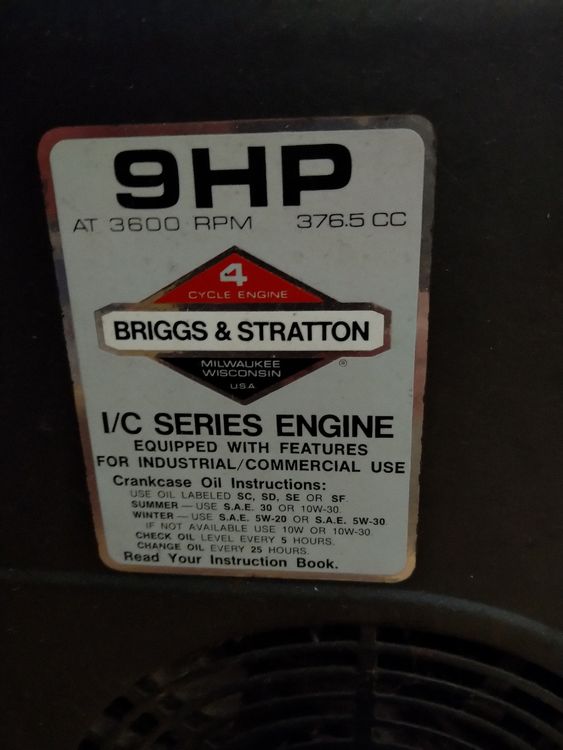 Moteur Briggs Stratton 9 Cv Kaufen Auf Ricardo