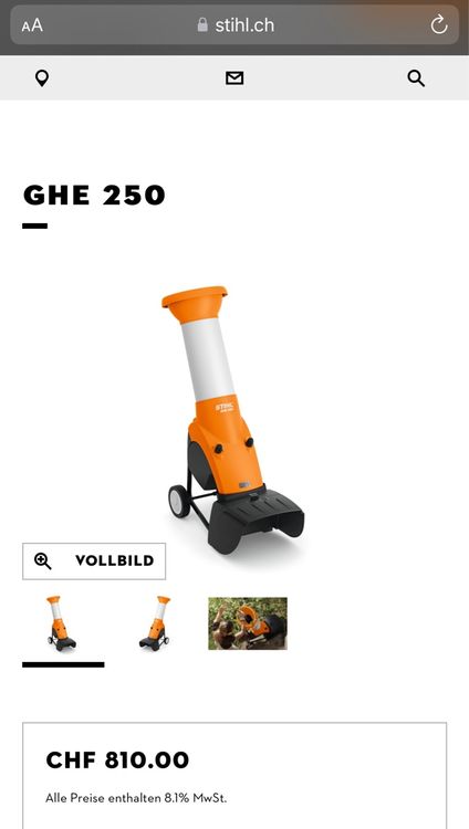 Elektro Häcksler STIHL GHE 250 2 0kW Kaufen auf Ricardo