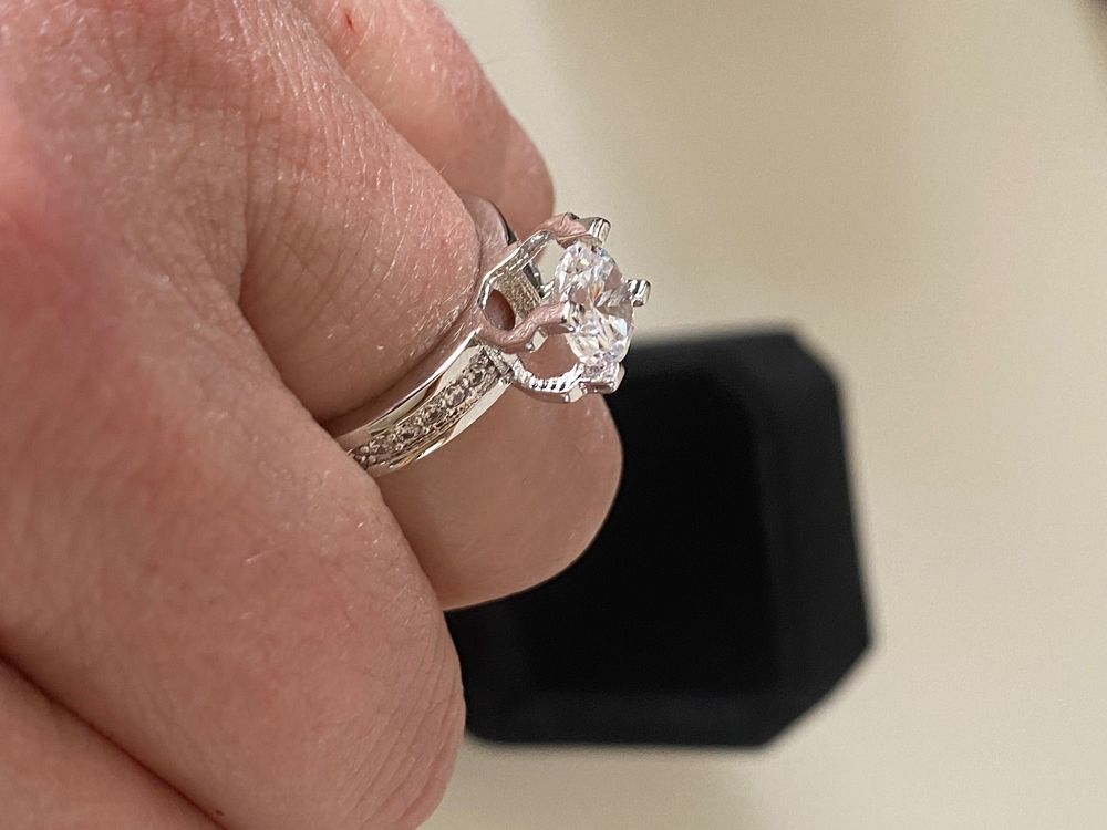 Ring Gepunzt Gr Mit Swarovski Kristall Neu Mit Box Kaufen Auf