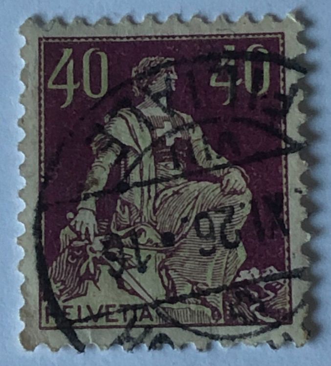 Helvetia Mit Schwert Vollstempel Kaufen Auf Ricardo