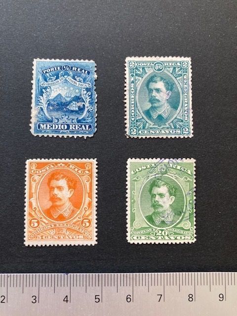 4 Timbres Du Costa Rica Fin 1862 1889 Kaufen Auf Ricardo