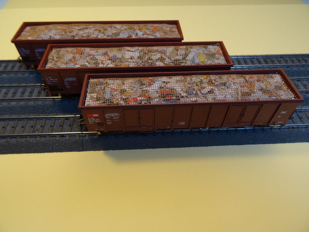 H0 Hochbordwagen Ladung 3er Set Zu Eaos Wagen Roco Kaufen Auf Ricardo