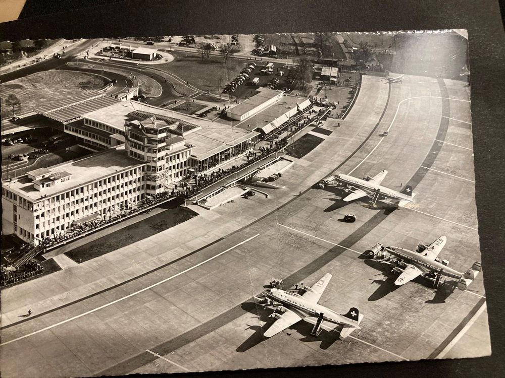 flugaufnahme Flughafen Zürich Swissair u Constellation Kaufen auf