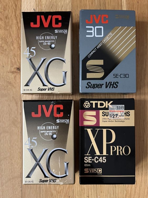 Super Vhs C Leerkassetten Jvc Tdk Ovp Kaufen Auf Ricardo