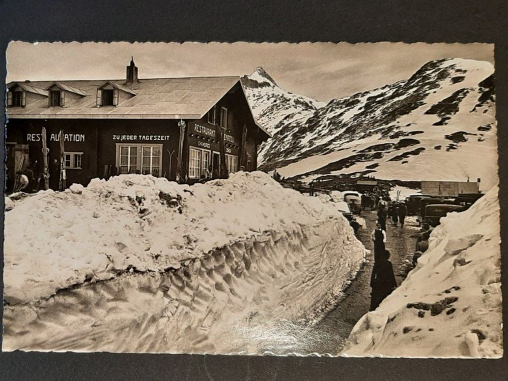 Grimsel Passhöhe Restaurant Alpenrösli ca 1940 Feldpost Kaufen auf