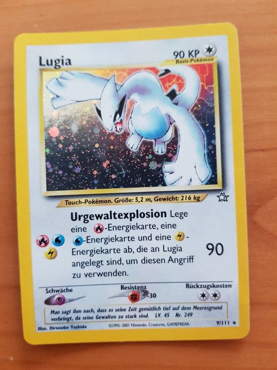 Pokemon Trading Card Lugia Holo Kaufen Auf Ricardo