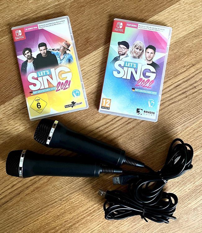 Nintendo Switch Let S Sing 2021 2022 2 Mikrofone Kaufen Auf Ricardo