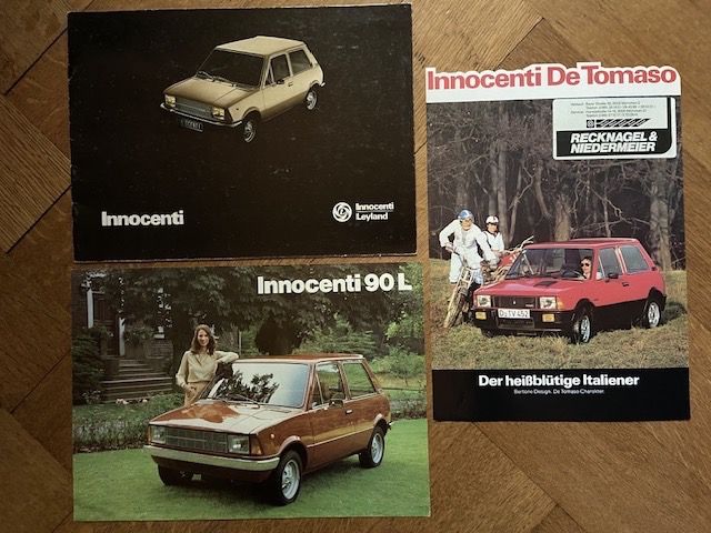 Innocenti Mini De Tomaso Prospekt Konvolut Leyland Kaufen