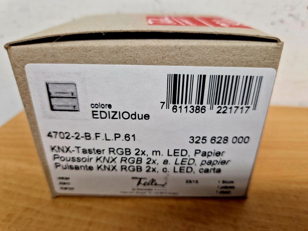 Up Taster Knx Fach Ediziodue Weiss Rgb Mit Led Kaufen Auf Ricardo