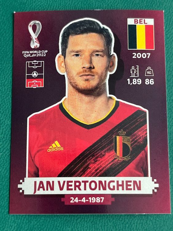 Panini WM2022 BEL 9 Jan Vertonghen Kaufen Auf Ricardo