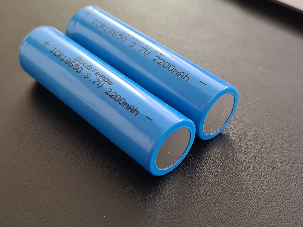 2x Doublepow Typ 18650 Batterie Lithium Ionen 3 7V 2200mAh Kaufen Auf