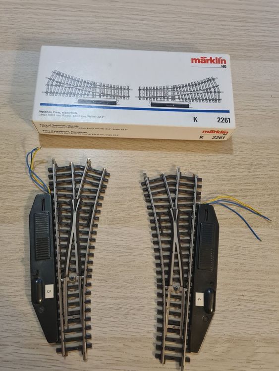 Märklin 2261 Elektro Weichenpaar K H0 3 Kaufen auf Ricardo