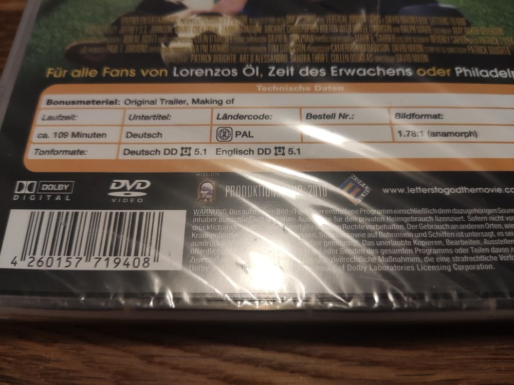 Briefe An Gott Letters To God Dvd Neu Und Ovp Comprare Su Ricardo