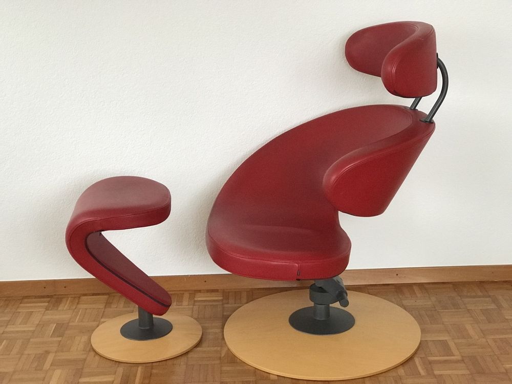 Varier Designersessel Mit Fusshocker Kaufen Auf Ricardo