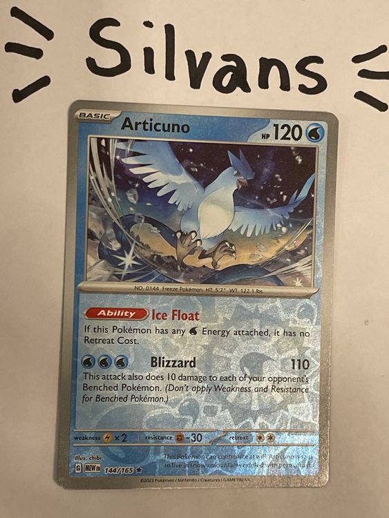 Articuno Reverse Holo 144 165 MEW 151 Englisch Kaufen Auf Ricardo