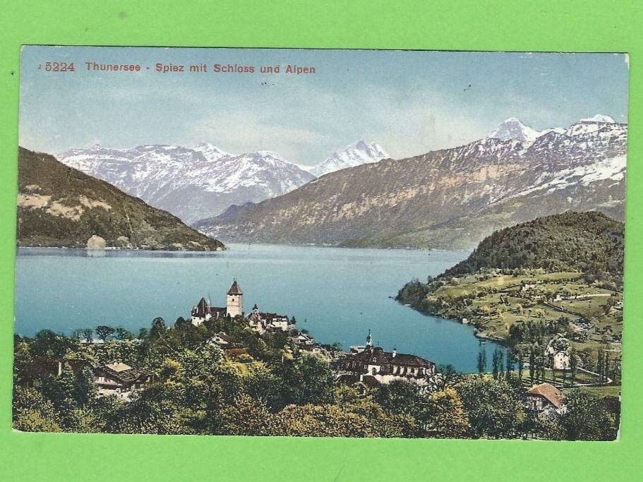 Thunersee Spiez Mit Schloss Und Alpen Kaufen Auf Ricardo