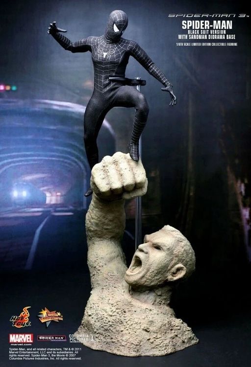 Hot Toys MMS Spiderman Spider Man Black Suit Version Gebraucht