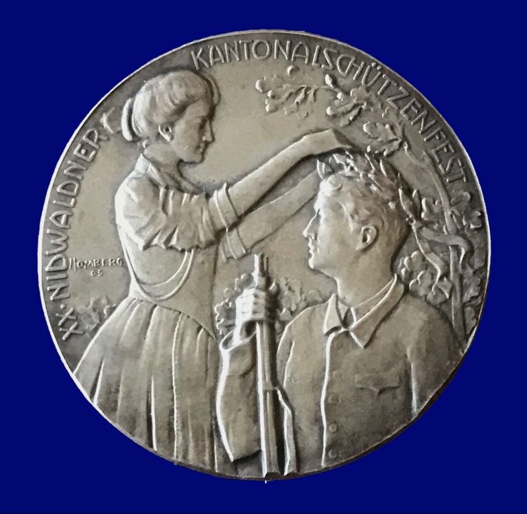 Sch Tzenmedaille Silber Xx Nidwaldner Kantonssch Tzenfest Kaufen Auf