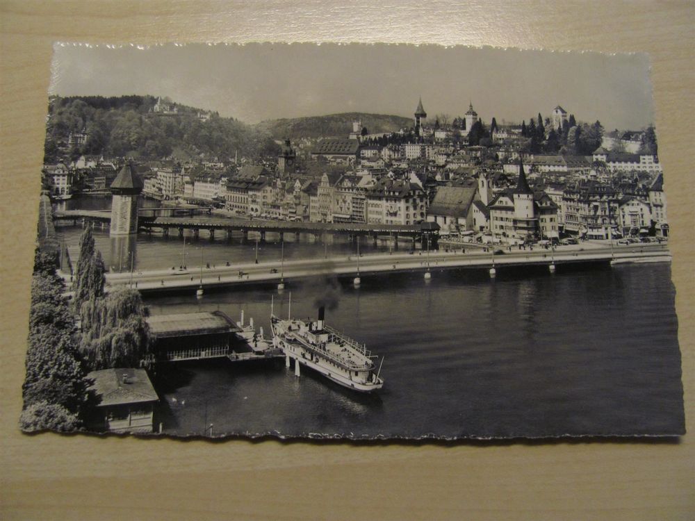 AK Luzern Quai Dampfschiff Seebrücke Kaufen auf Ricardo