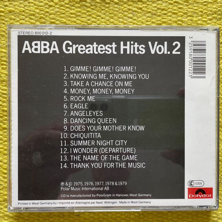 ABBA GREATEST HITS VOL 2 Kaufen Auf Ricardo