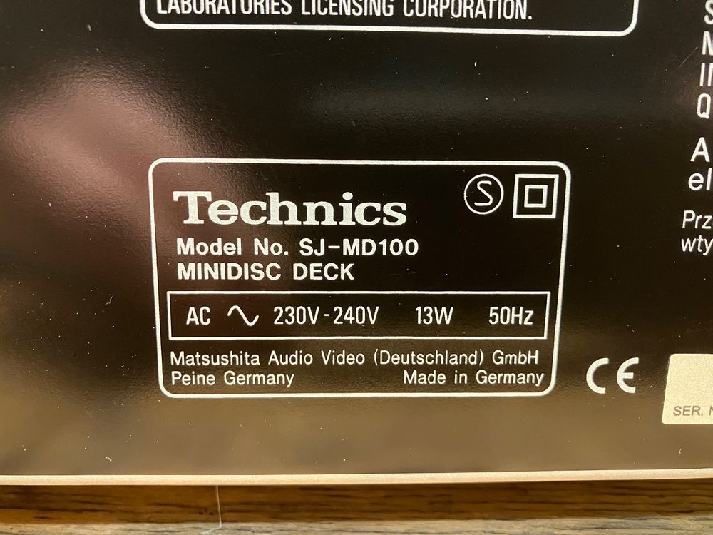 Technics Mini Disc Deck SJ MD100 Kaufen Auf Ricardo