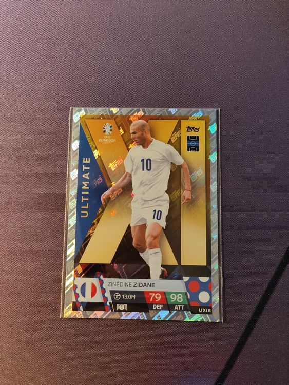 Zinedine Zidane Ultimate Euro 2024 ATTAX Topps Kaufen Auf Ricardo