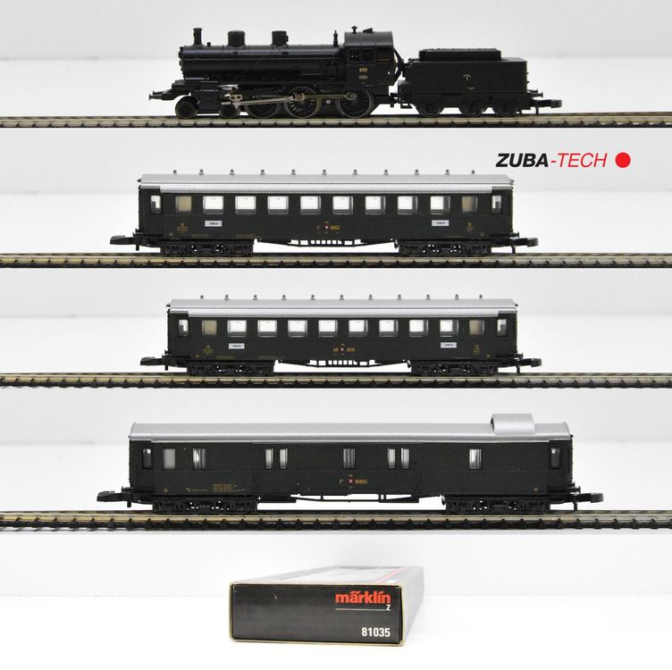 Märklin 81035 Oldtimer Zug 4 tlg SBB Spur Z Analog mit OVP Kaufen auf