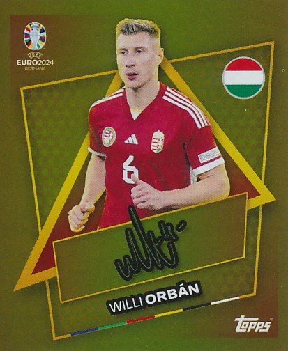 Topps Euro De Edition Orban Sp Gold Mit Unterschrift Kaufen Auf