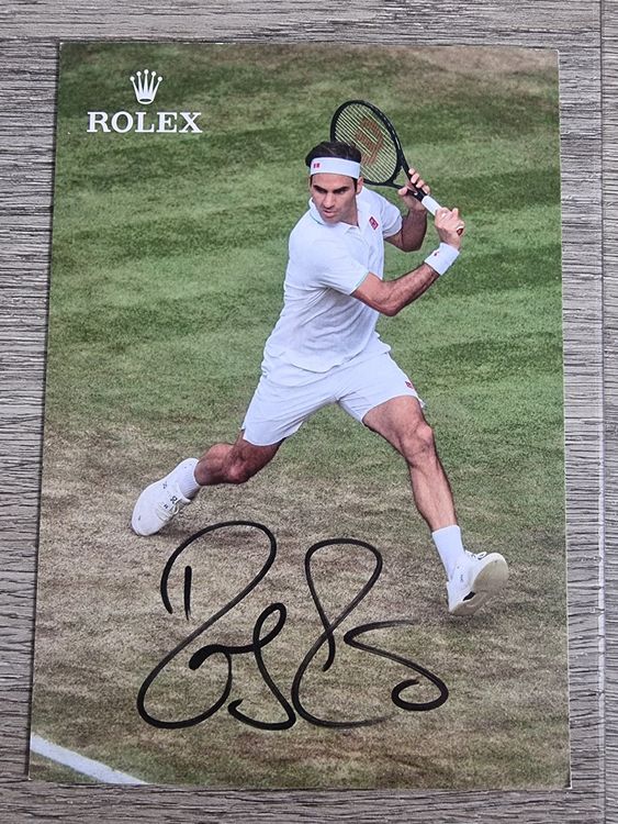 Autogrammkarte Roger Federer Originalunterschrift Kaufen Auf Ricardo