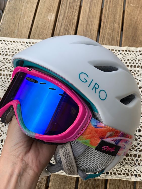 Skihelm Giro Wei S Mit Skibrille Kaufen Auf Ricardo