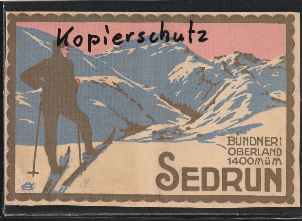 Sedrun Werbekarte Hotel Oberalp Kaufen Auf Ricardo