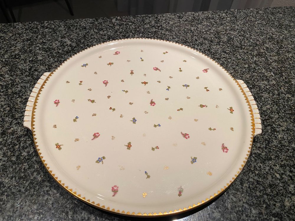 Vintage Langenthal Tortenplatte Mit Blumendeko Kaufen Auf Ricardo