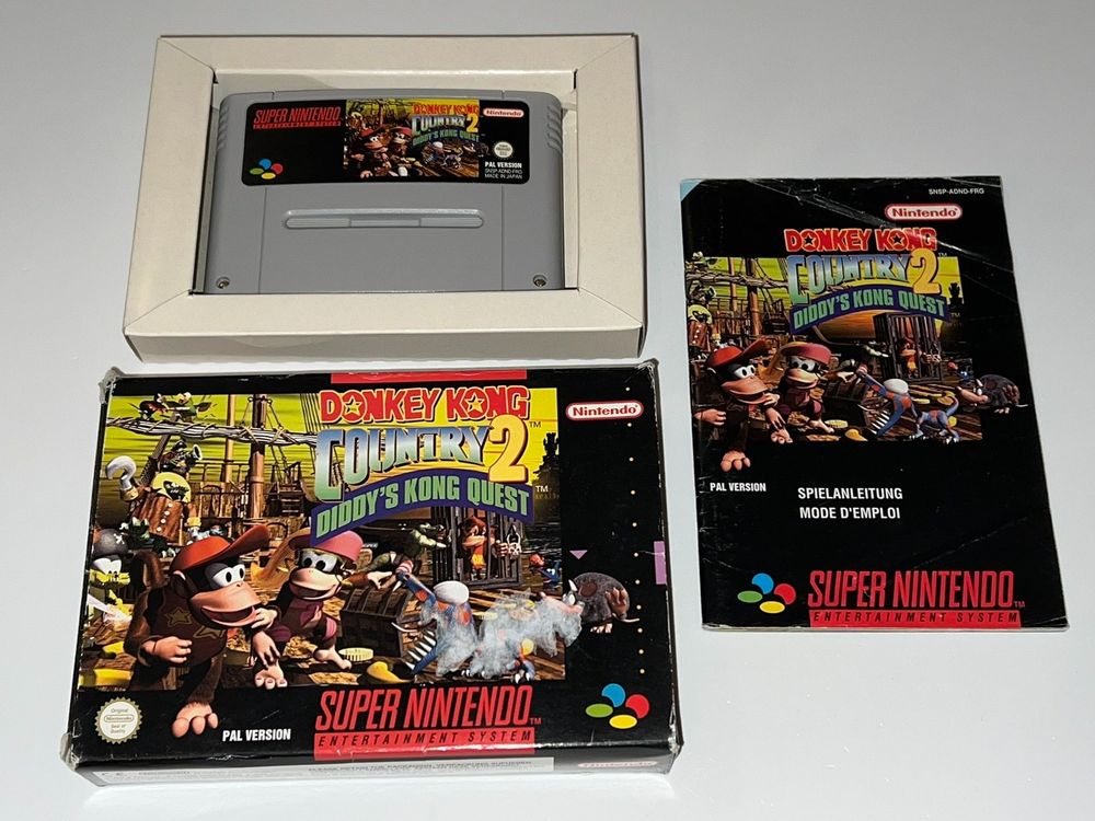 Super Nintendo SNES Spiel Donkey Kong Country 2 OVP Kaufen Auf