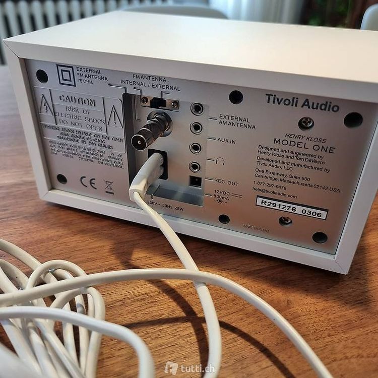 Tivoli Audio Model One Henrik Kloss Weiss AM FM Radio Kaufen Auf