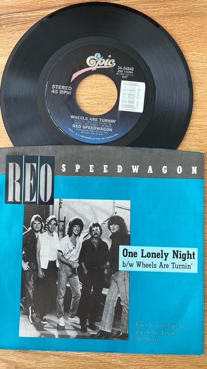 REO Speedwagon One Lonely Night 1 US Press 1985 Kaufen Auf Ricardo