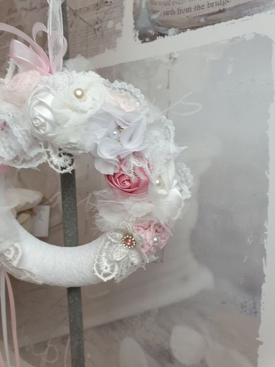 Geschenk Kranz Deko Shabby Chic Spitze Romantik Fr Hling Kaufen Auf