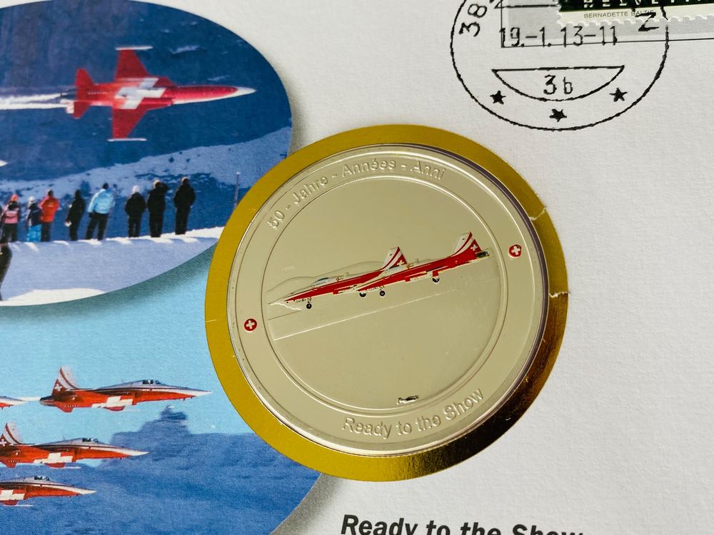 Patrouille Suisse Ready To The Show Numis Brief Medaille Top Kaufen