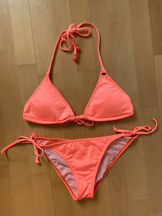 ONeill Bikini Gr 34 XS Orange Triangel Bikini Sportlich Kaufen Auf