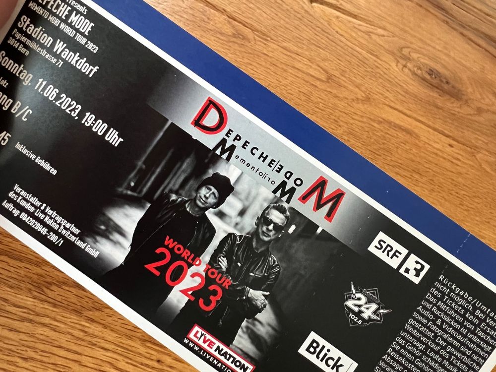 Depeche Mode Konzert Ticket Bern Stehplatz Kaufen Auf Ricardo