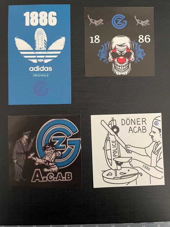 50 Stickers GCZ Grasshopper Club Zürich Kaufen auf Ricardo