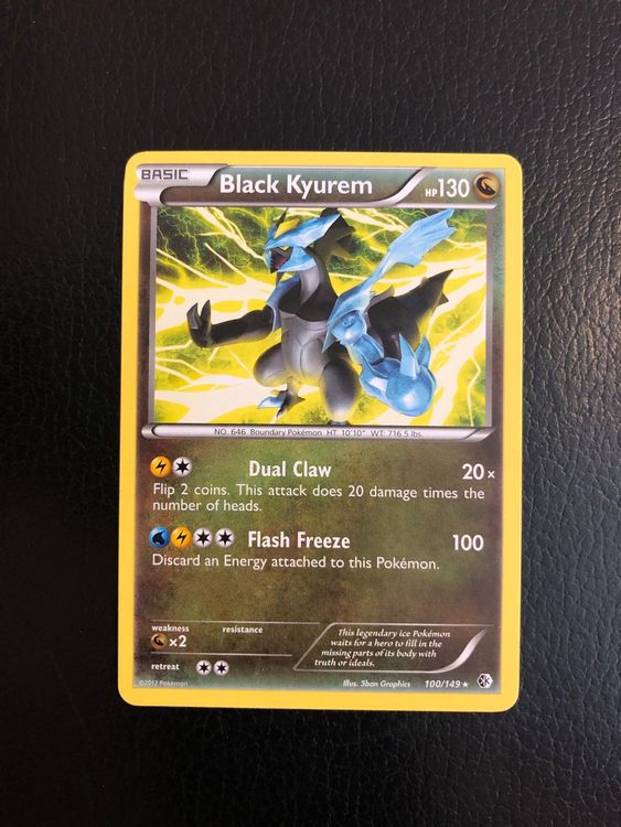 B W Boundaries Crossed Black Kyurem Rare 100 149 Ab 1 Kaufen Auf Ricardo