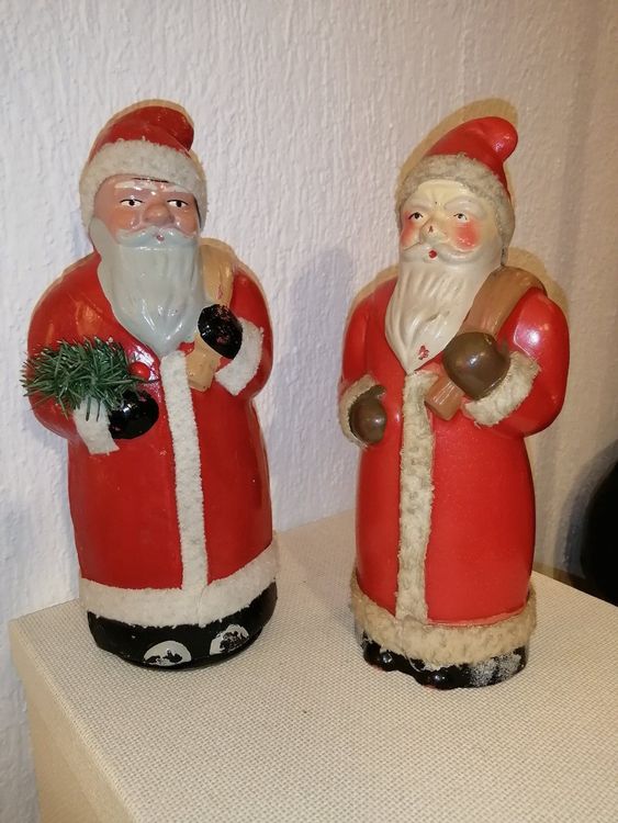 2 Antike Samichlaus Nikolaus Gr 30cm Kaufen Auf Ricardo